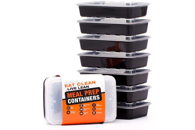 Eat clean plastic meal prep containers