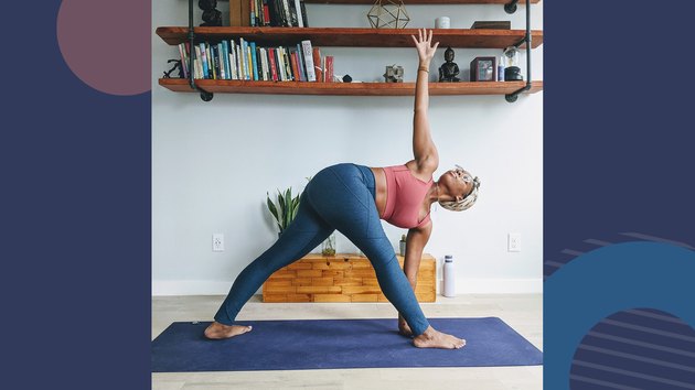 6. Revolved Triangle Pose (Parivrtta Trikonasana)