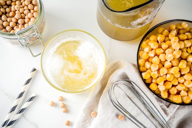 Chickpea broth or aquafaba is a good egg substitute