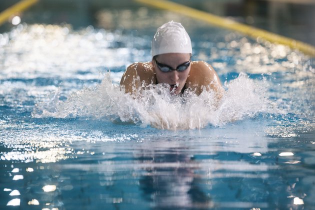 Female swimmer - breaststroke style