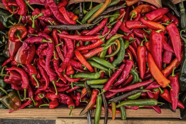 red and green peppers