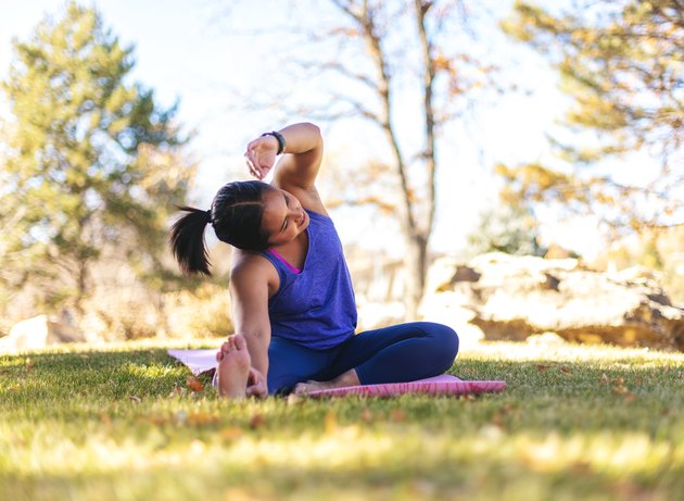 woman doing outdoor workout