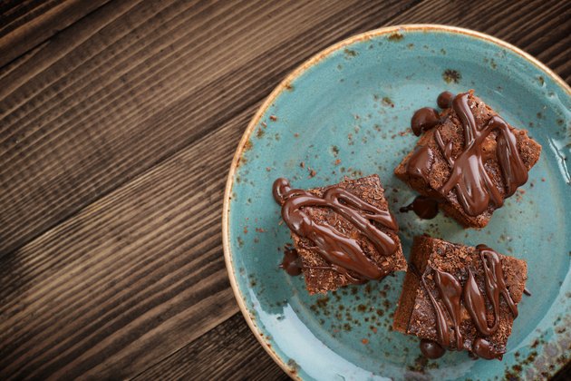 Homemade chocolate brownies