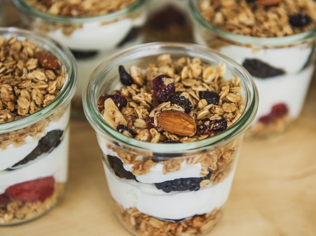 Yogurt with fruit and granola