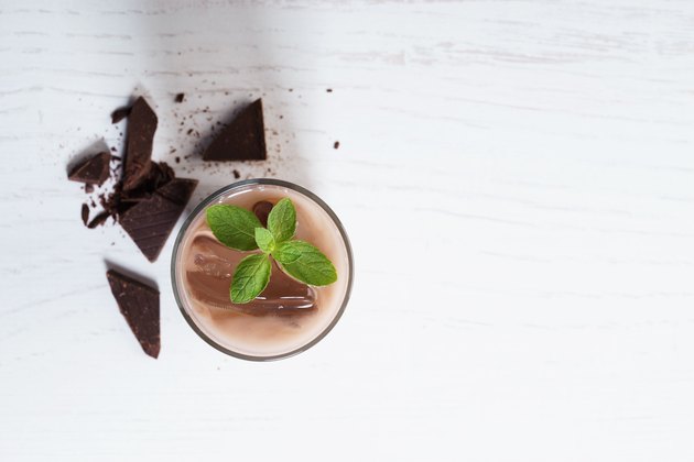 glass of iced chocolate