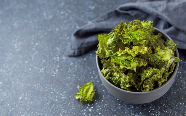 Kale Chips ready-to-eat, copy space left