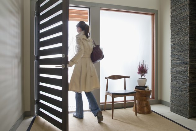 Woman going to work
