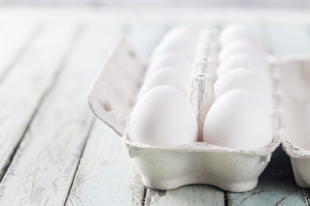 Raw chicken eggs