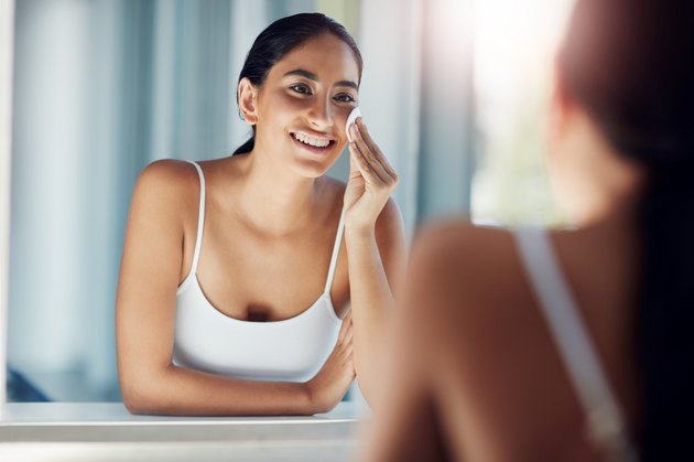 I use a cleanser that’s suitable for my skin type