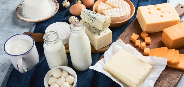 Different types of dairy products