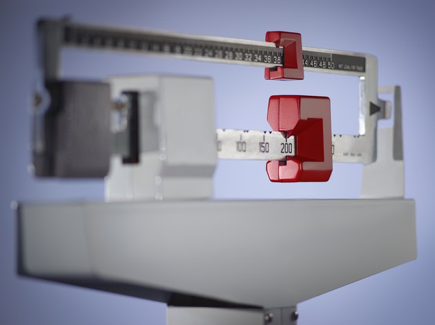Doctors scales, close-up