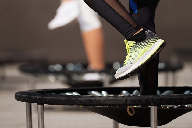 A trampoline work out is just as beneficial as running or biking.