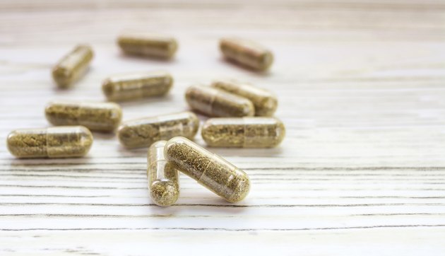 organic pills isolated