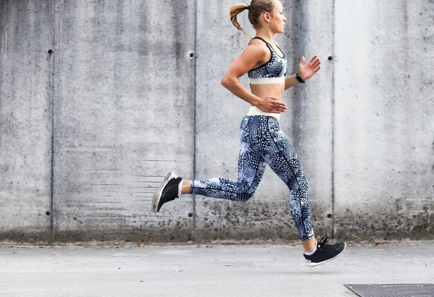 Female Athlete Running Outdoors