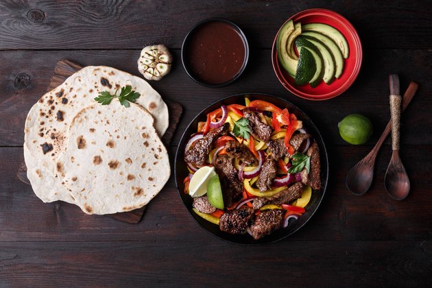 Beef fajitas