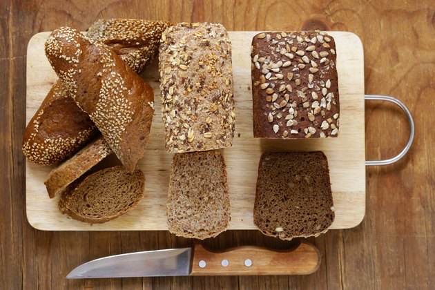Natural organic bread made from whole wheat flour
