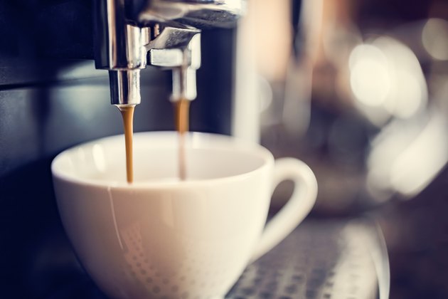 making coffee