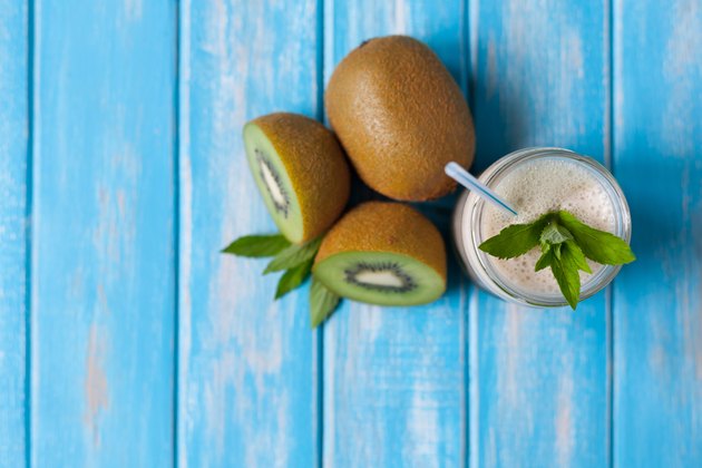Directly Above Shot Of Kiwi Drink