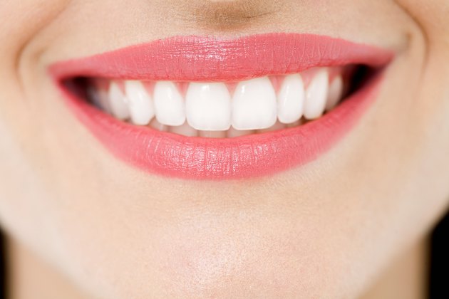 Young woman smiling, close up