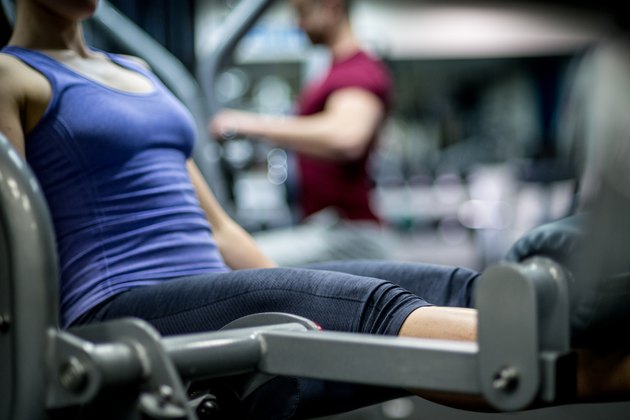 Legs press exercise.