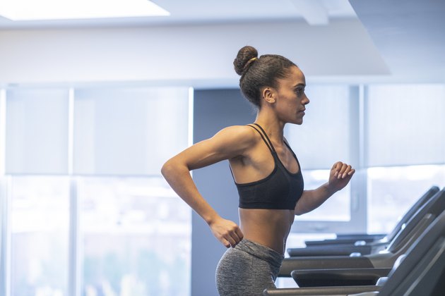 Jogging In A Gym