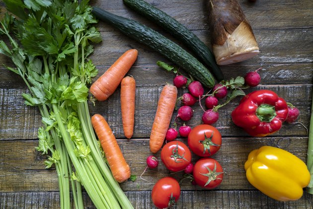 vibrant colors of fresh vegetables on table