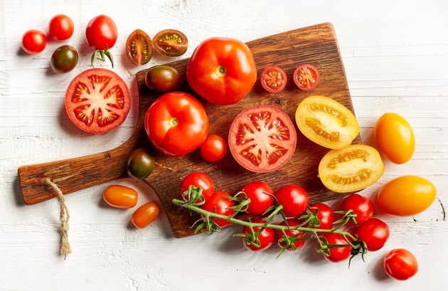 Various colorful tomatoes