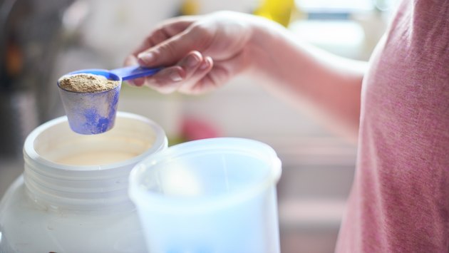 Measuring out Protein powder