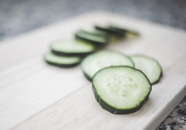 Cucumber cut in slices
