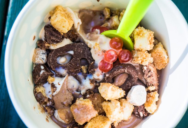 Decadent frozen yogurt treat