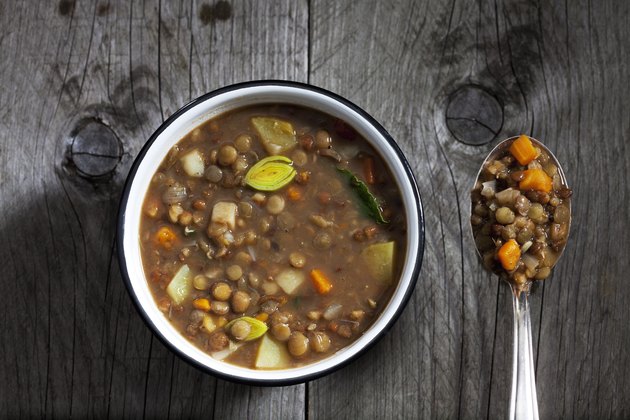 Bowl of lentil soup