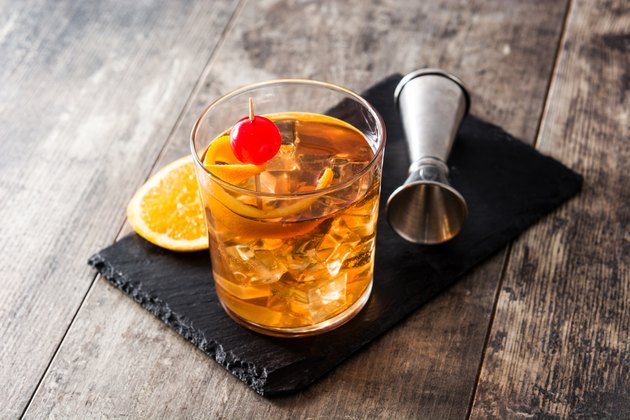 Old fashioned cocktail