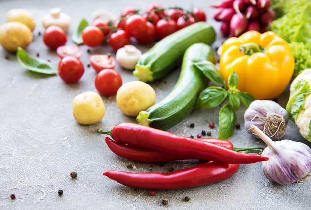Set of vegetables