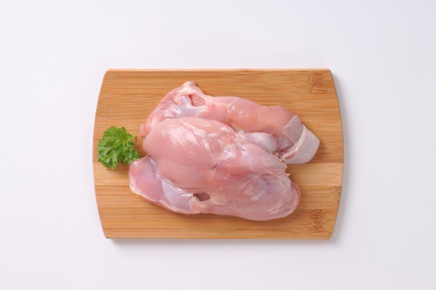 raw chicken thighs