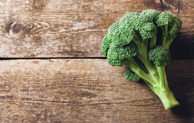 Directly Above Shot Of Broccoli On Table