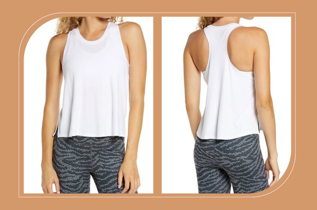 Zella Splits Ribbed Tank for psoriasis