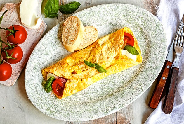 Caprese omelette