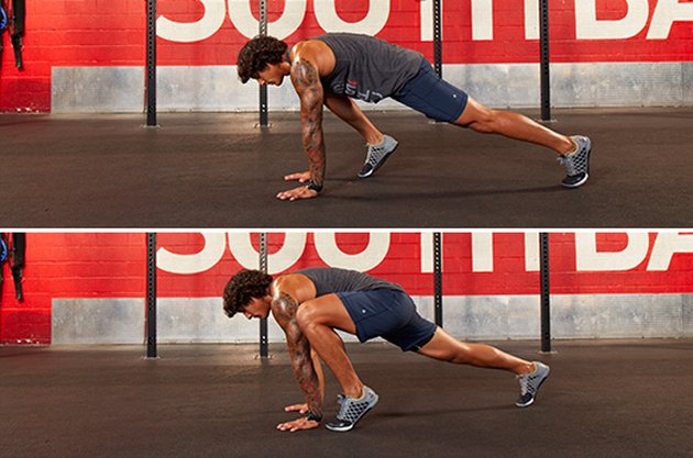 Proper form for mountain climbers.