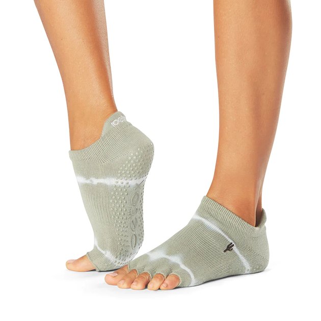 5 Finger Women's Colorful Comfortable Yoga Pilates Cotton Toe Grip Socks  With Non-slip Home Gym Yoga Socks