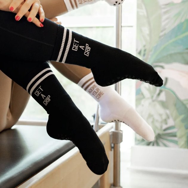 Yoga Sock Pilates Socks For Women Ballet Dance Cotton Socks Anti-slip Woman  Sport Sock Gym Workout Slipper Running Grip Sock