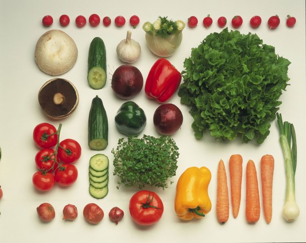 various fruit and vegetable items