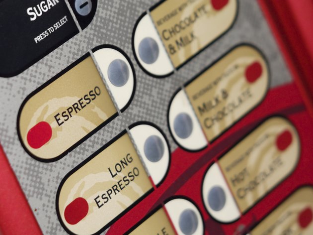 Coffee machine keypad