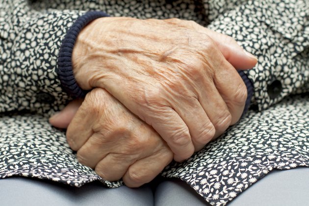 Wrinkled hands