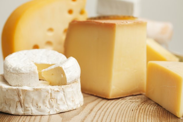 Various types of cheese composition