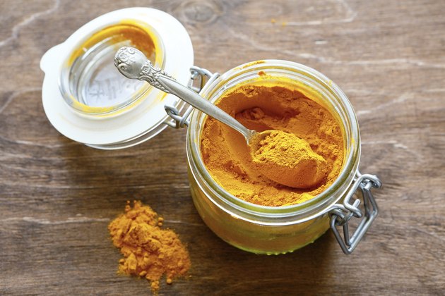 curry powder in a glass jar