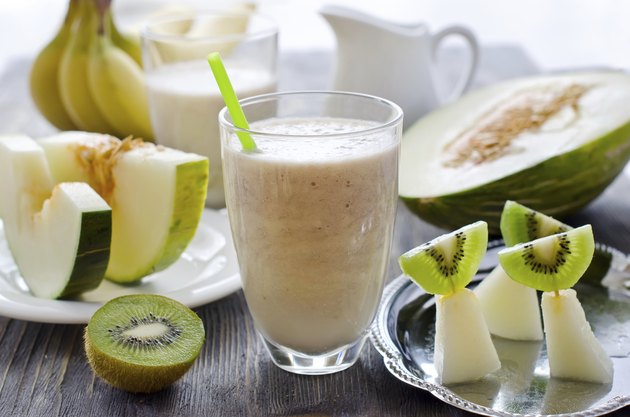Fresh smoothie with tropic fruits