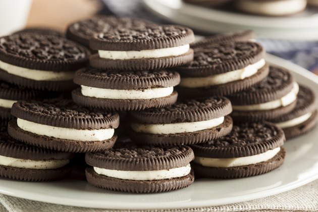 Unhealthy Chocolate Cookies with Cream Filling
