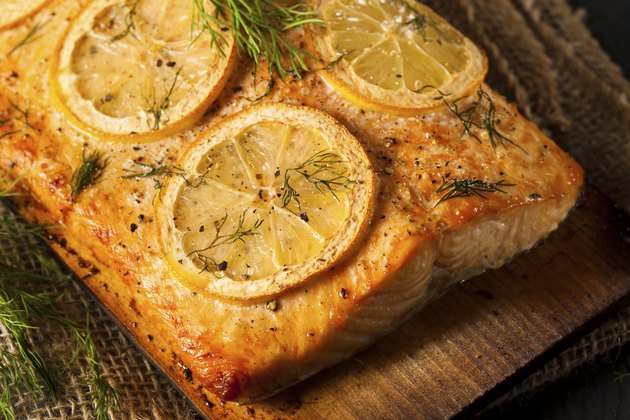 Homemade Grilled Salmon on a Cedar Plank