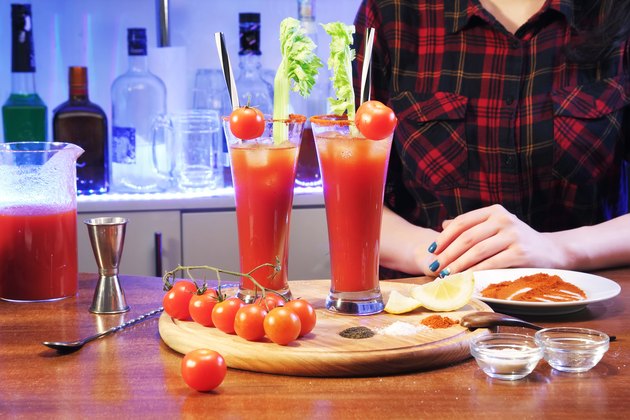 bloody Mary and barman