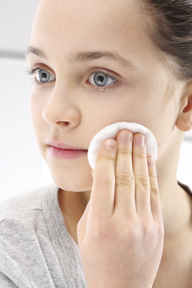 Teenager, skin problems